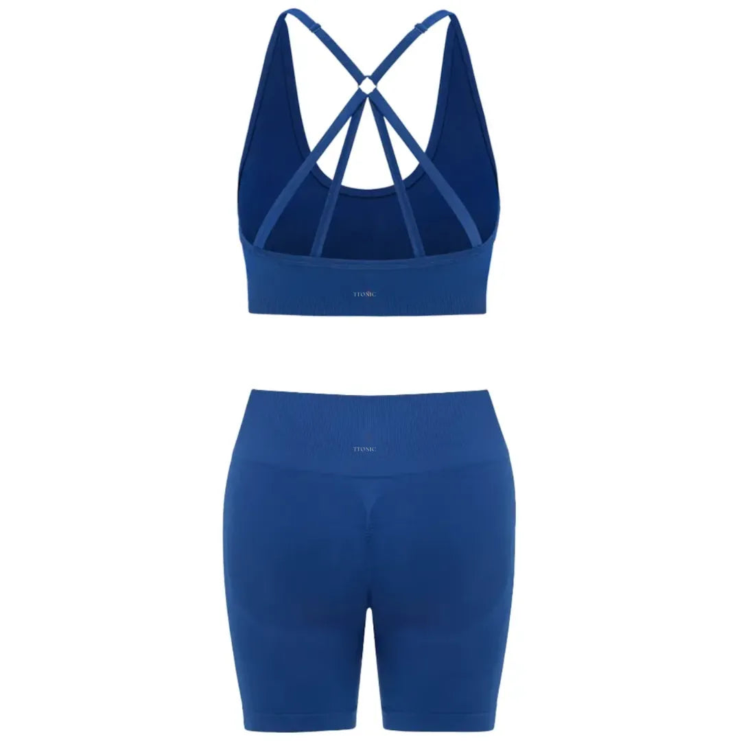 Çapraz Sırt Spor Büstiyer & Şort Takım